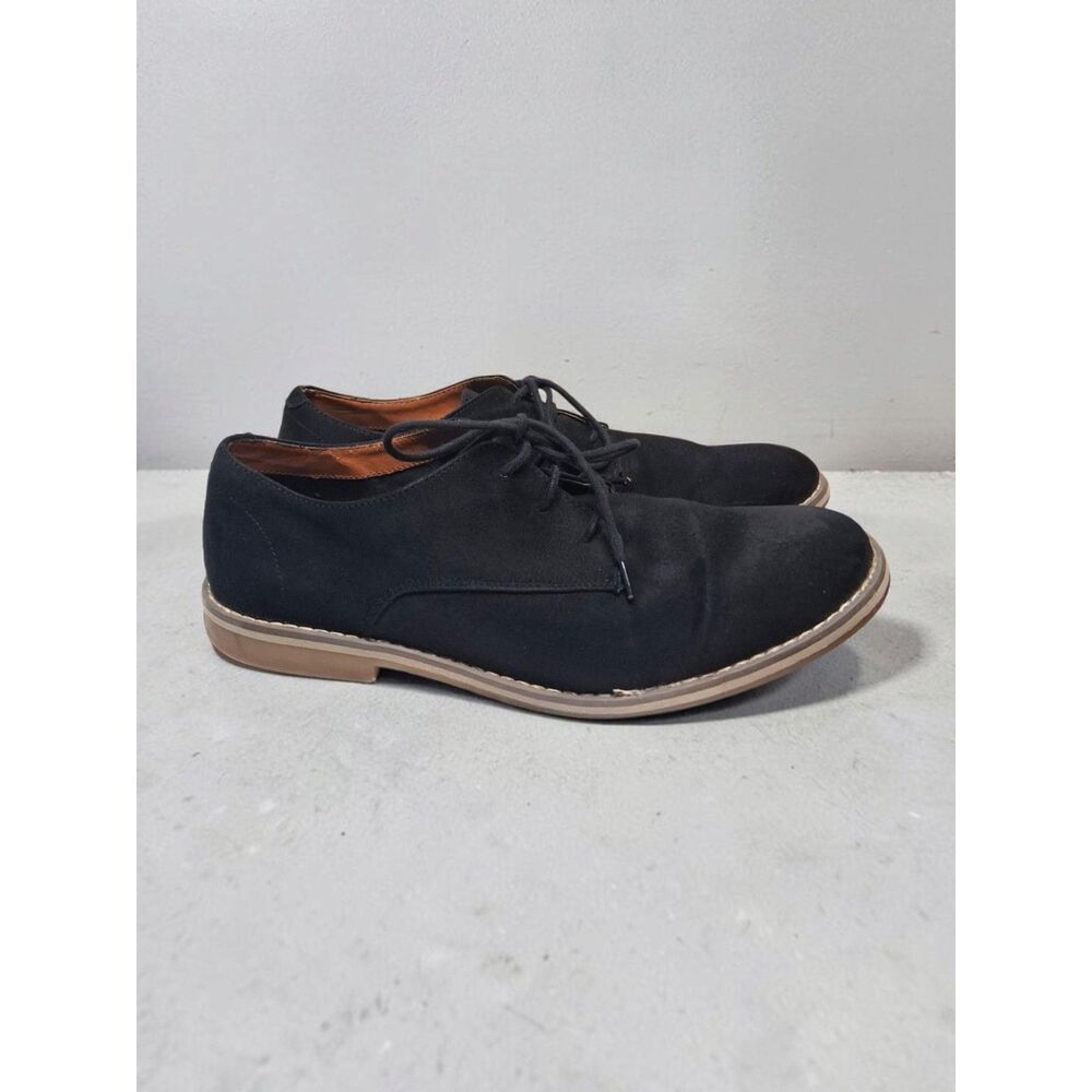 H&M Men’s Black Faux Suede Derby Oxfords - Size 10
